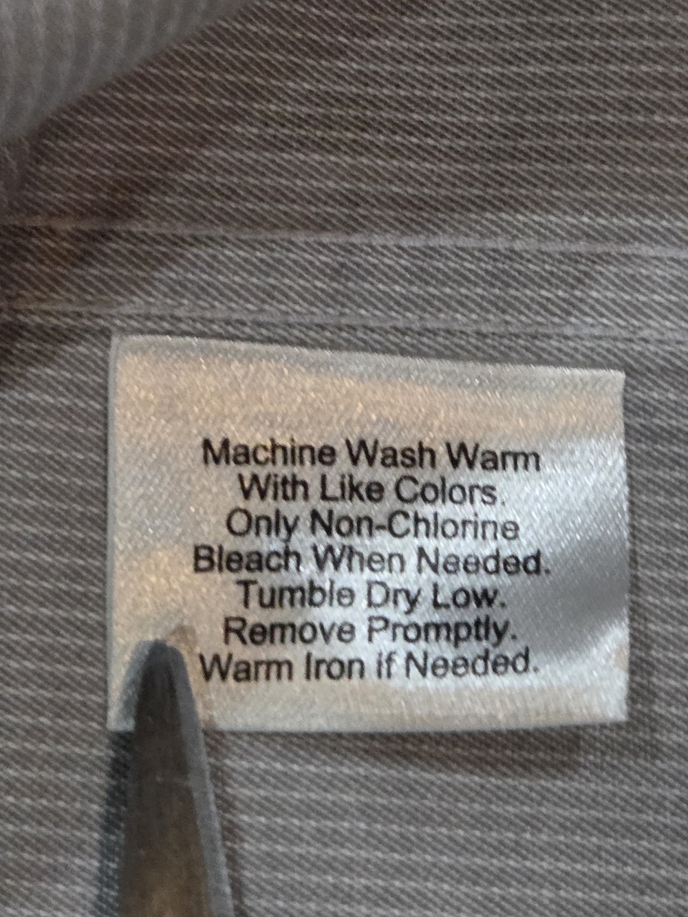 Awearness Kenneth Cole Men's Light Gray Slim Fit Dress Shirt Size 16Β½ Neck 36/37 - Picture 4 of 5